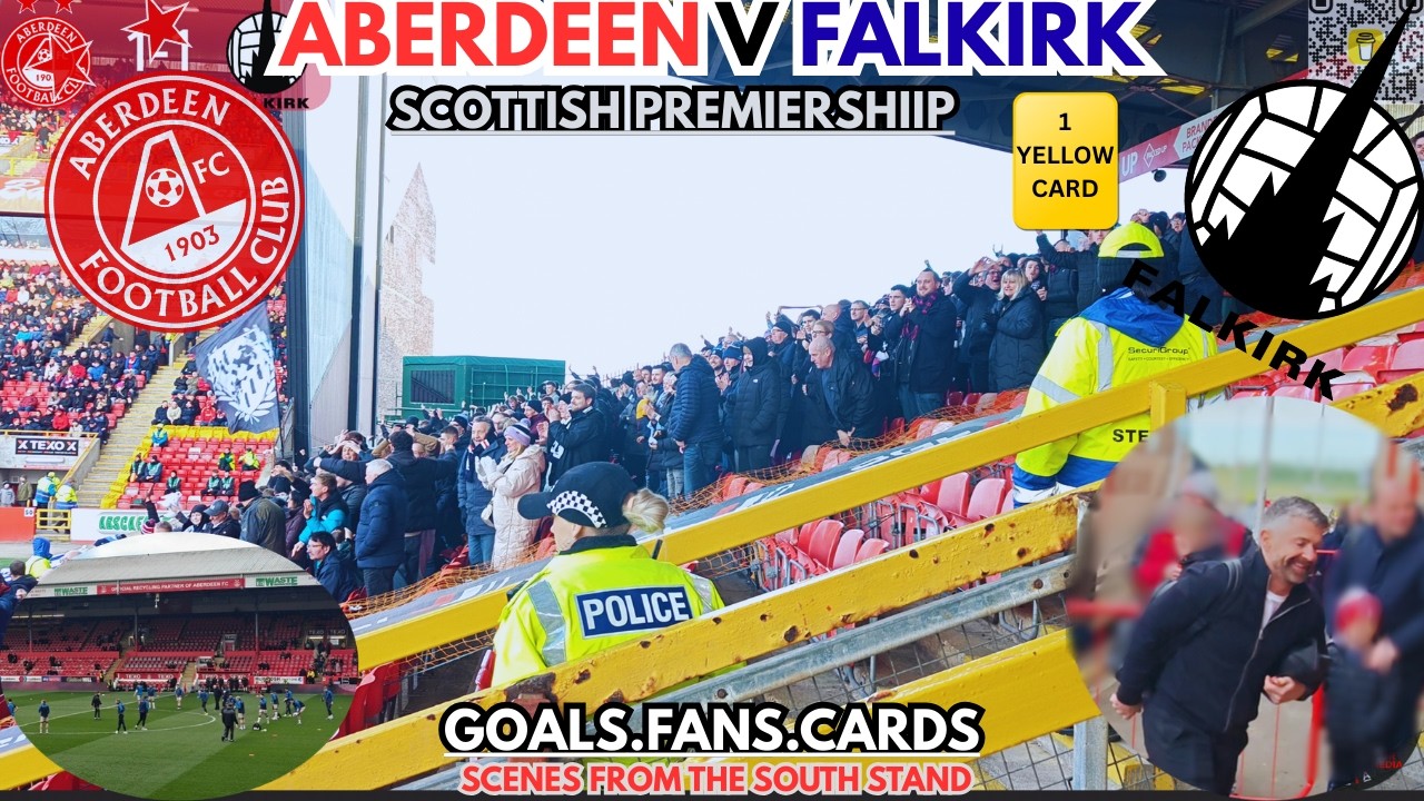 New Manager’s First Game! | Aberdeen 1–1 Falkirk | South Stand Scenes