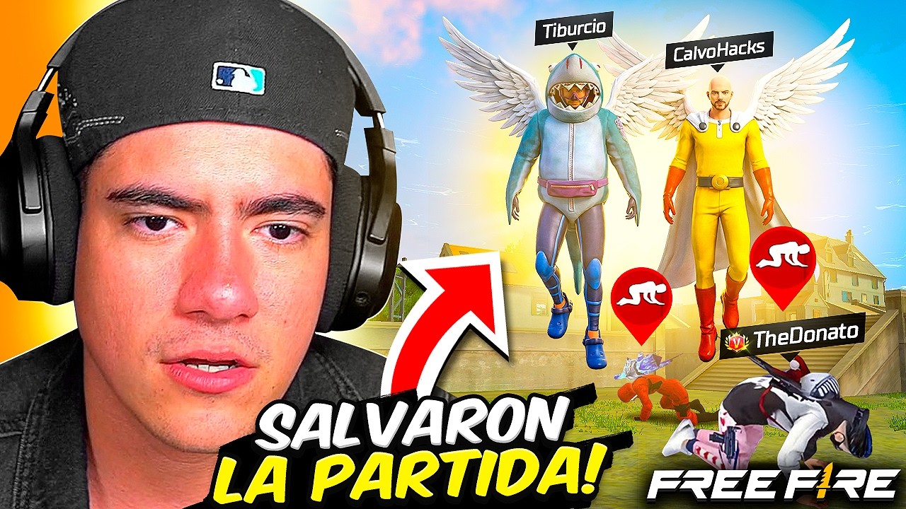 ESTA PARTIDA ESTABA PERDIDA HASTA QUE CALVO Y TIBU HICIERON ESTO EN FREE FIRE !! - TheDonato Live