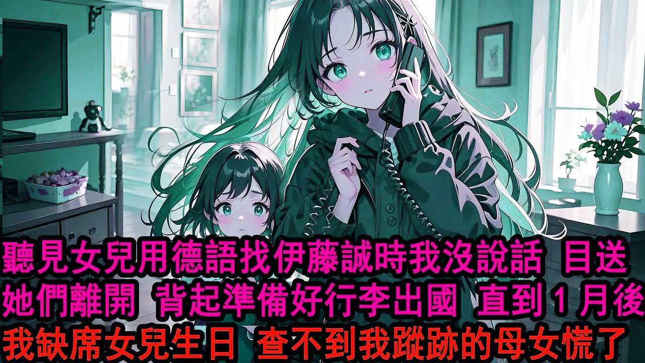 女兒用德語說出那句「去找伊藤爸爸」後，我依舊裝作沒聽懂，目送著母女倆藉口離開，「老公我們會想你的」我沒說話，帶著早就準備好的背包離開，直到1個月後 我第一次缺席女兒親子會，查不到我蹤跡的母女倆慌了