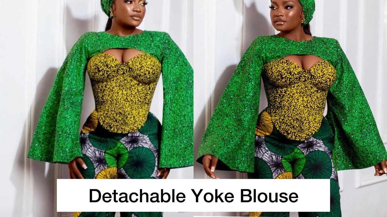 How to cut and sew a detachable yoke blouse