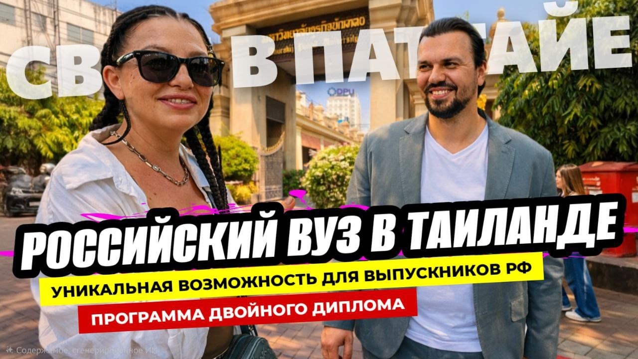 Российский университет в Бангкоке! Программа двойного диплома в Таиланде.
