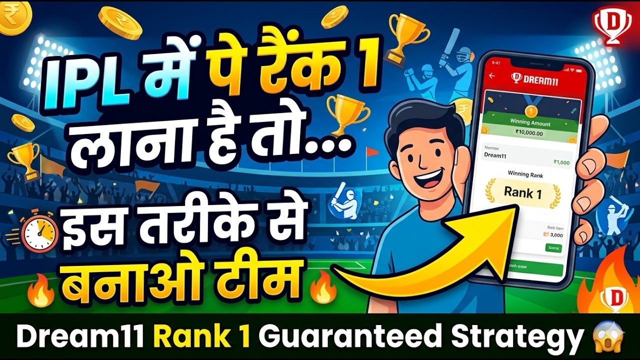 IPL में पे रैंक 1 लाना है तो इस तरीके से बनाओ टीम