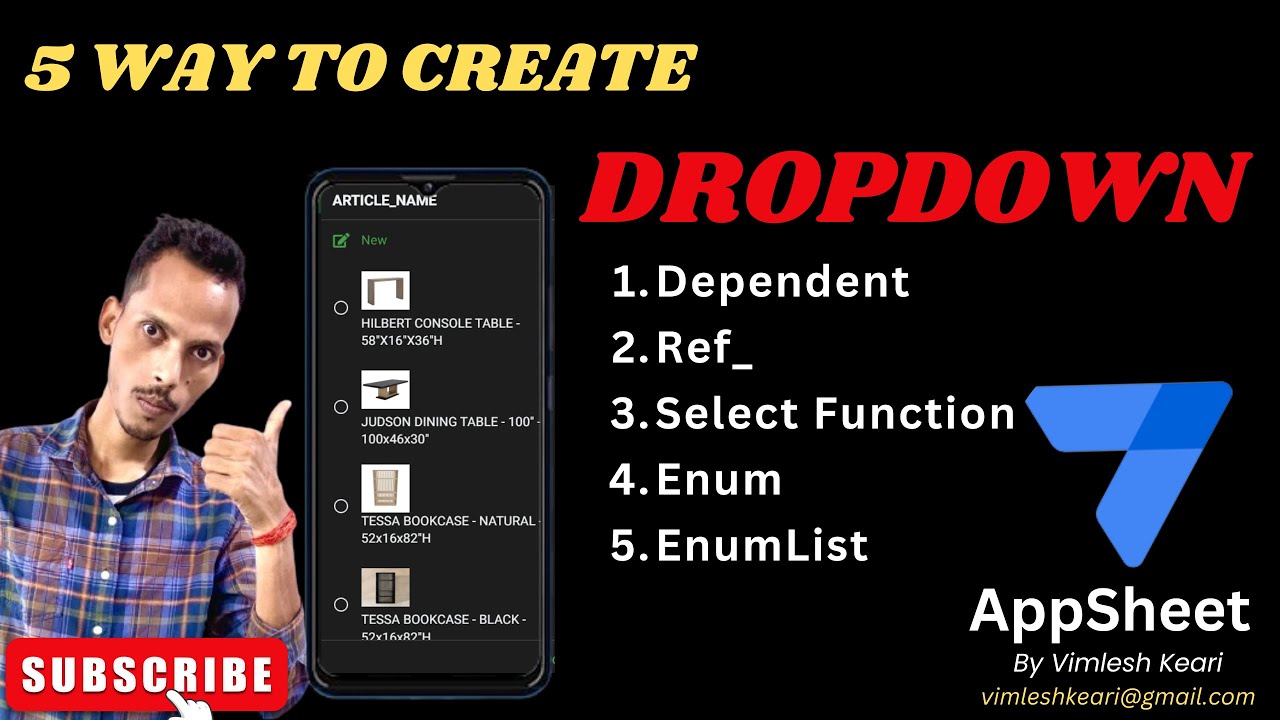 Как создать зависимые раскрывающиеся списки в AppSheet! Выпадающий список AppSheet