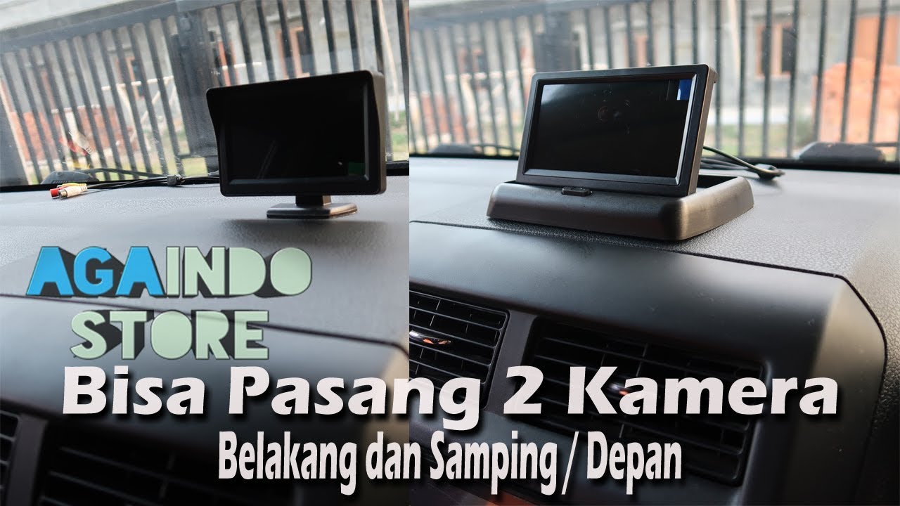 Pasang Monitor : LCD TFT 4.3 Inch di mobil Untuk kamera Mundur dan Kamera Samping