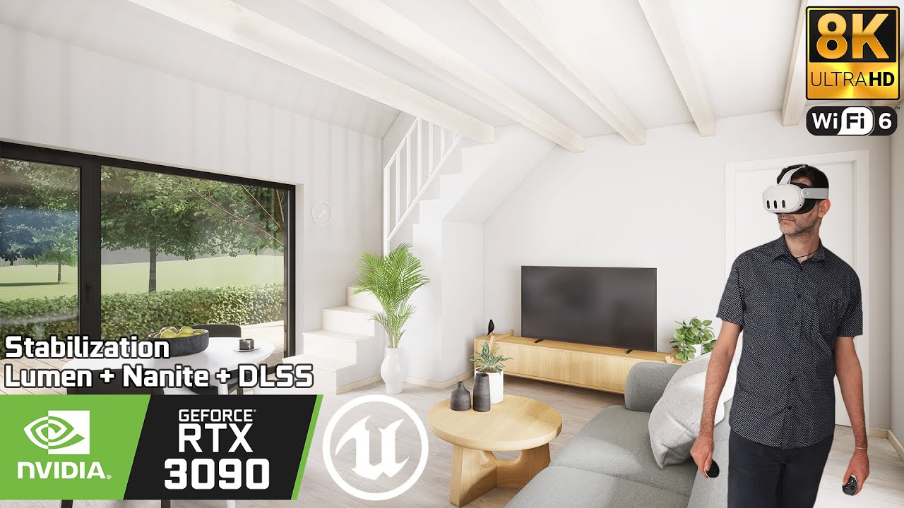 [8K60] UE5 VR ArchViz MyCabin Lumen Nanite DLSS