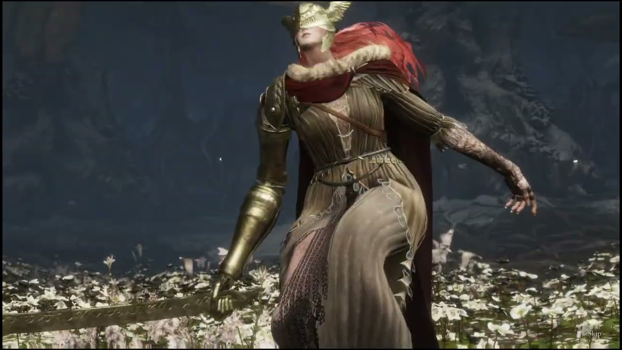 Elden Ring - Malenia boss fight - mage sorcery build - 2nd phase under 35 seconds