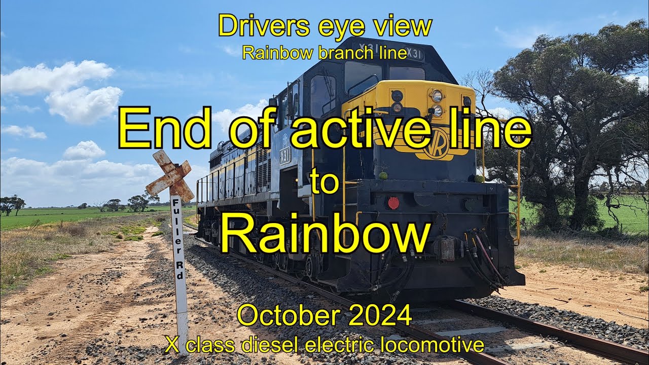 Drivers eye view, End of line to Rainbow, Oct 2024
