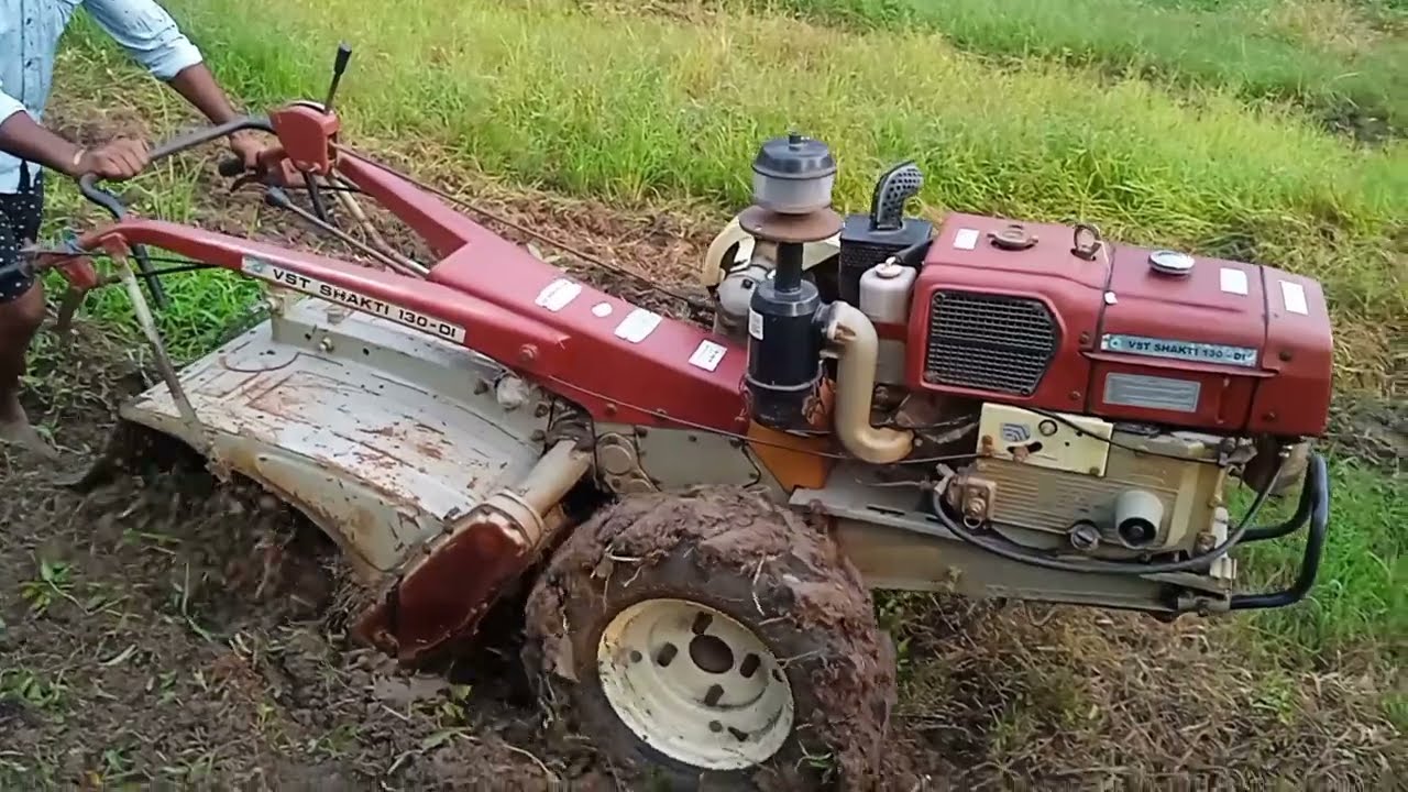 Vst Shakti Tiller in Heavy Grass