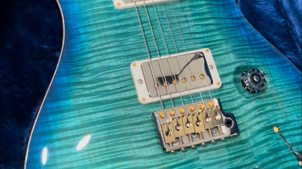 PRS Custom 22 30th Anniversary Vine Edition 1 of 5 In Makena Blue Mint Signed By Paul Reed Smith