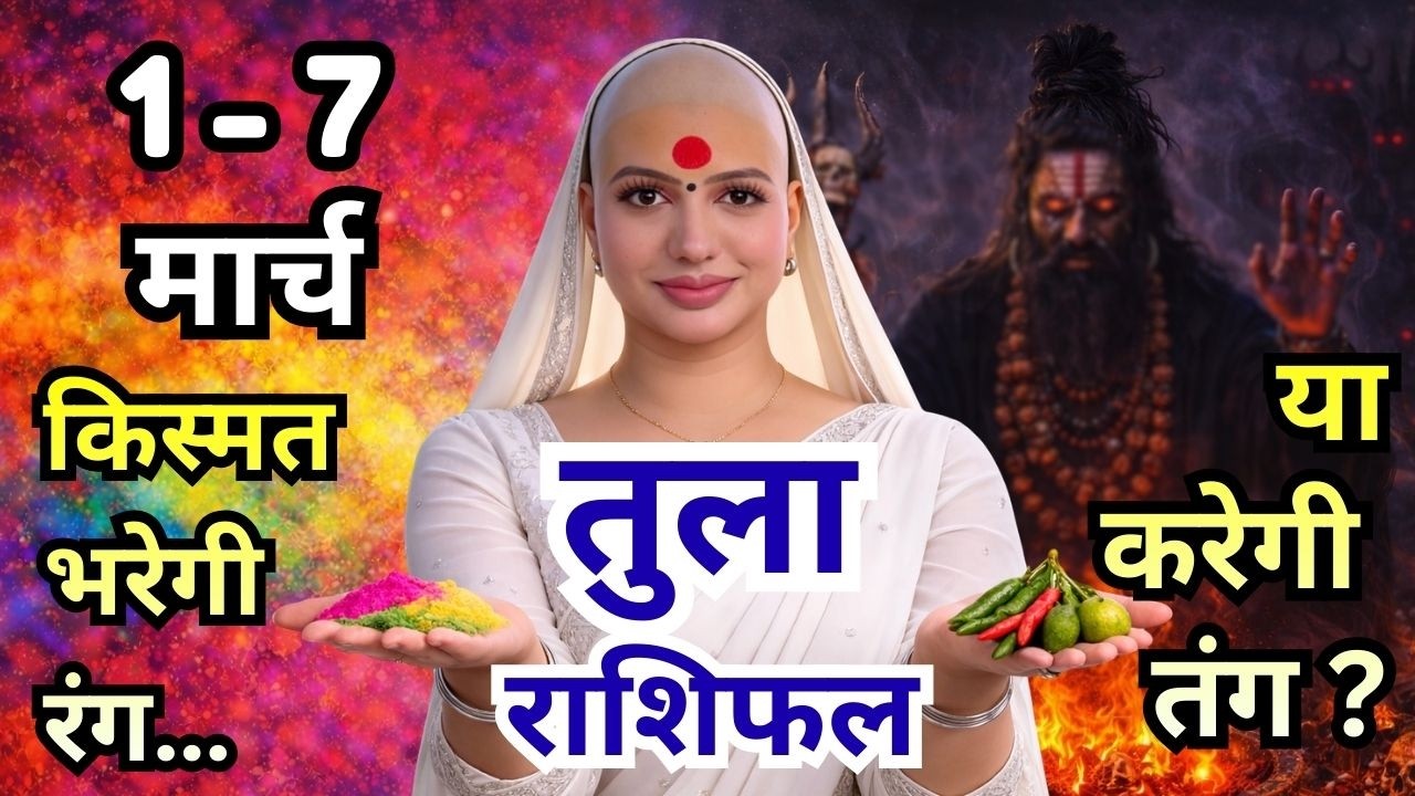 तुला 1-7 मार्च  राशिफल 2026 | मार्च राशिफल | तुला राशिफल | Tula rashifal | March rashifal
