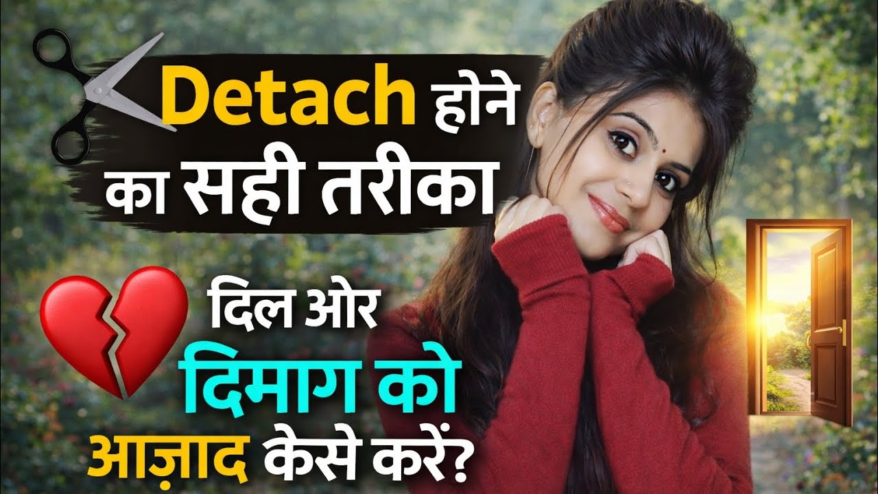 ✂️ Detach होने का सही तरीका | दिल और दिमाग को आज़ाद कैसे करें? #bhakti #motivation 