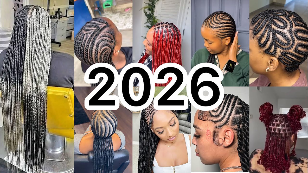 CUTE LATEST CORNROW BRAIDS HAIRSTYLES/GHANA WEAVING HAIRSTYLES/ STITCH BRAIDS HAIRSTYLES #viral