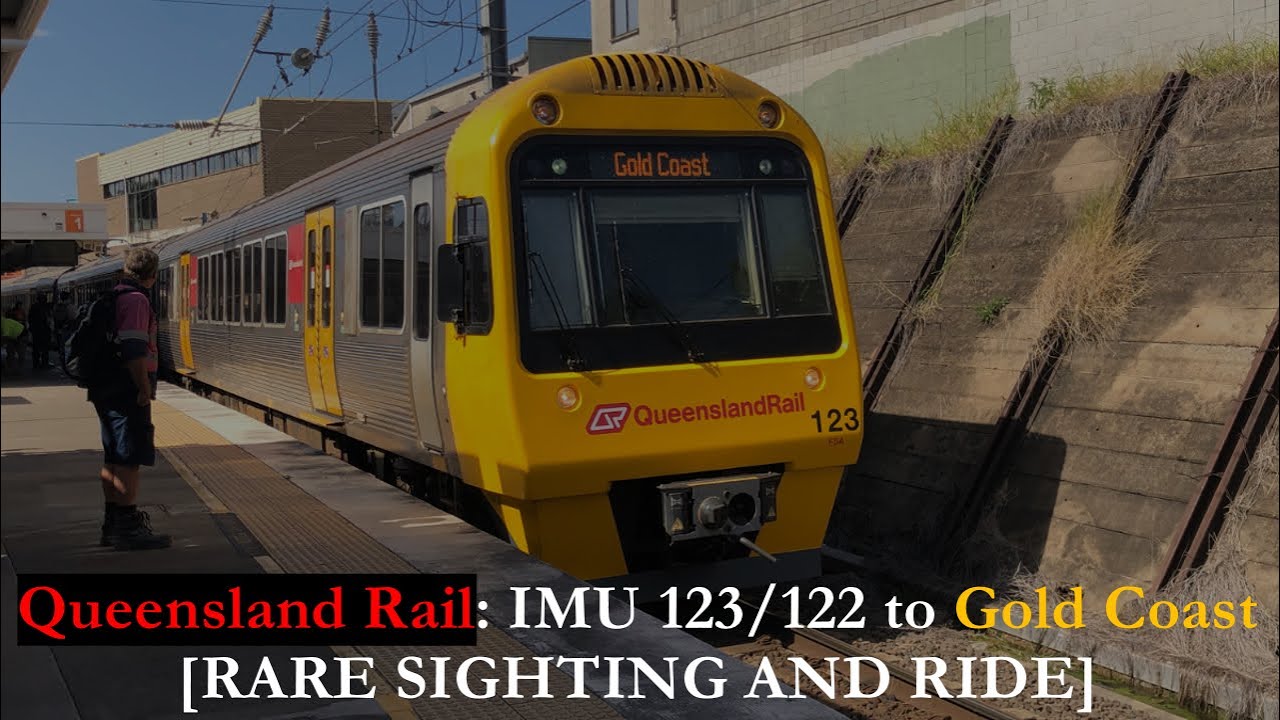 Queensland Rail: IMU 123/122 to Gold Coast [RARE SIGHTING AND RIDE]