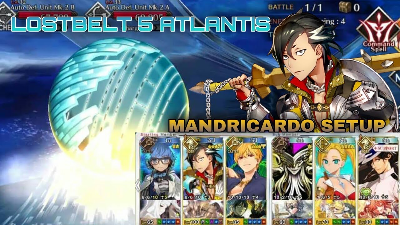 [FGO NA] Lostbelt 5 Atlantis: Poseidon Under Core - Mandricardo Setup