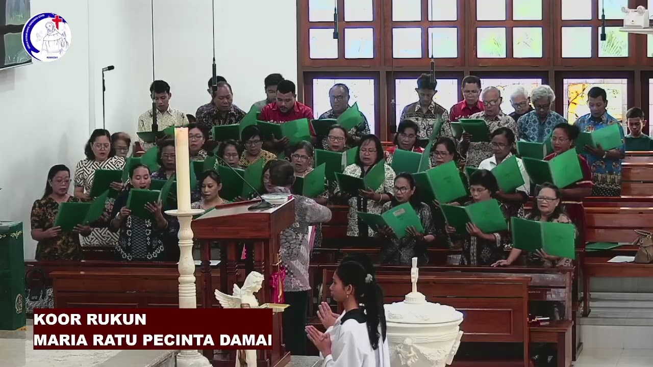 Pelayanan Koor Rukun Maria Ratu Pencinta Damai- Misa Hari Minggu Biasa IV