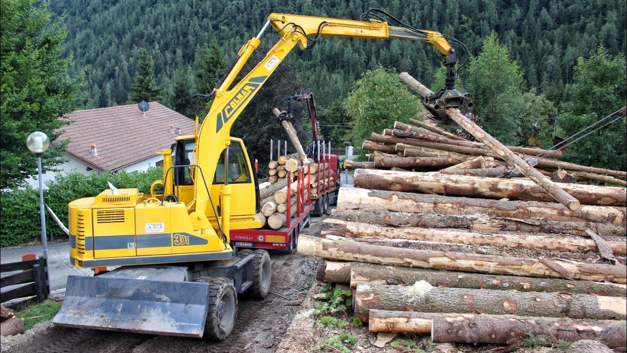 Escavatore Colmar 301/Man TGS 26.480-Carico/Trasporto legname|Wood transport