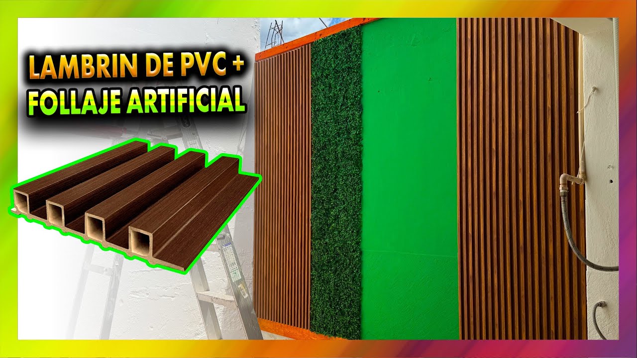 Como instalar Lambrin y Follaje Artificial en Exterior