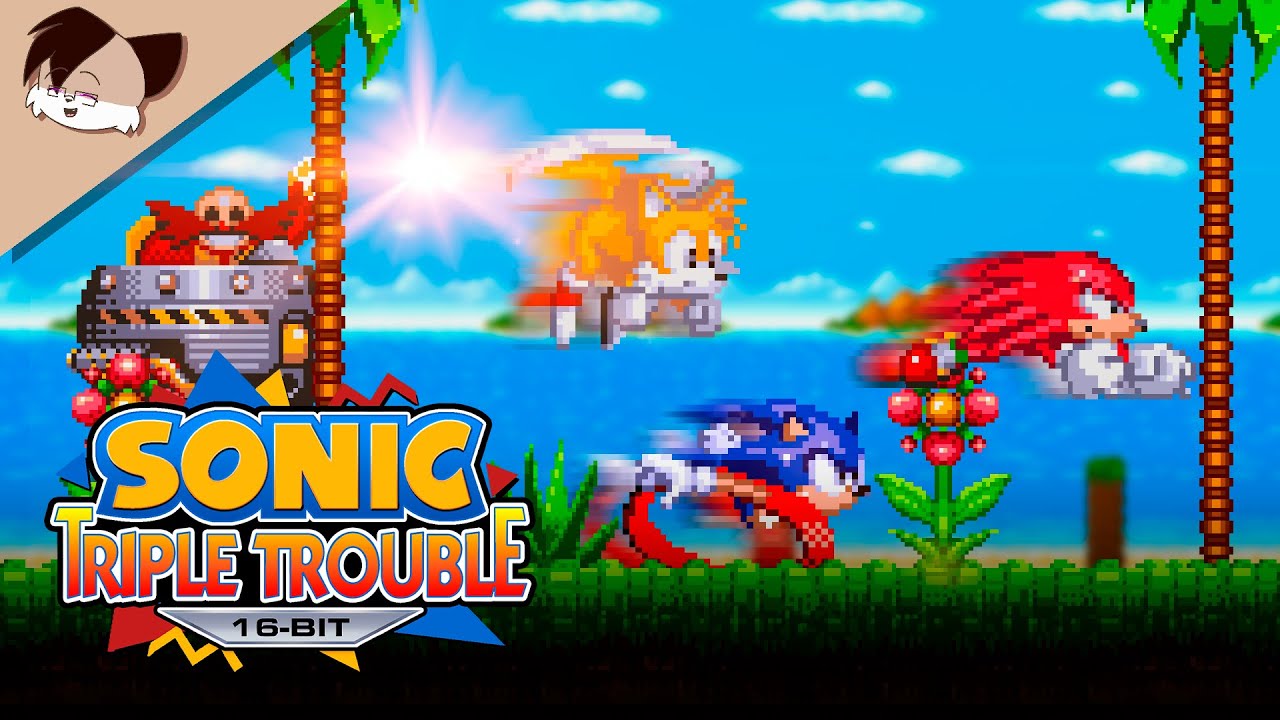 Sonic Triple Trouble Intro in 16-bit! V.2 [Animation]