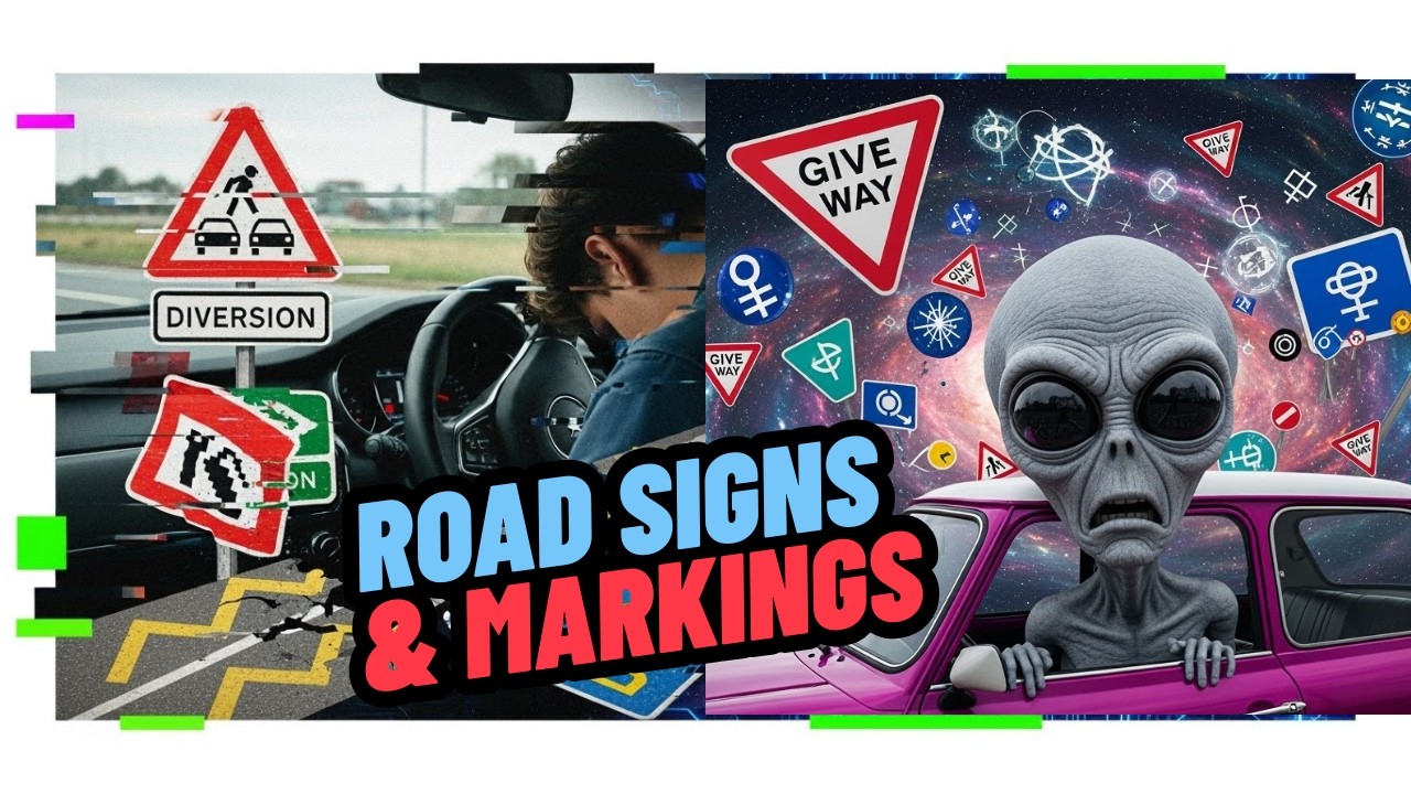 Learn UK Traffic Signs and Road Markings with Real Driving Hazard Awareness