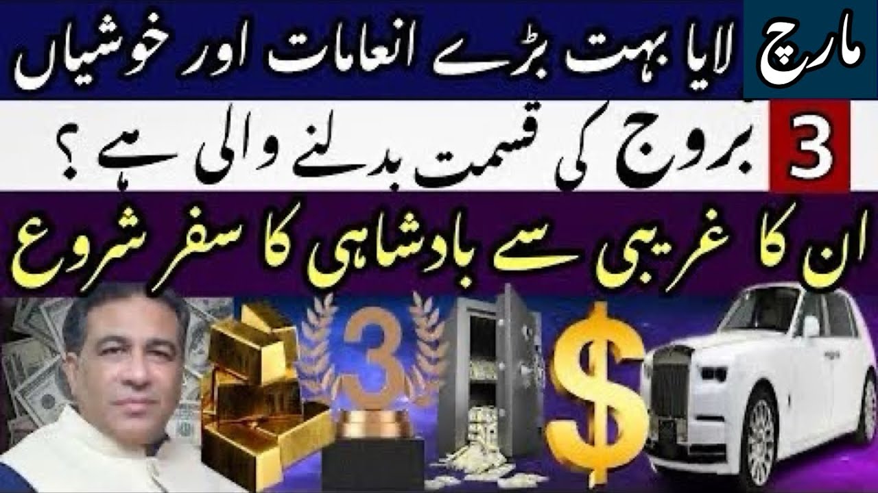 Top Luckiest Zodiac Signs in March | Latest Research | By | Astrologer: Syed Haider Jafri