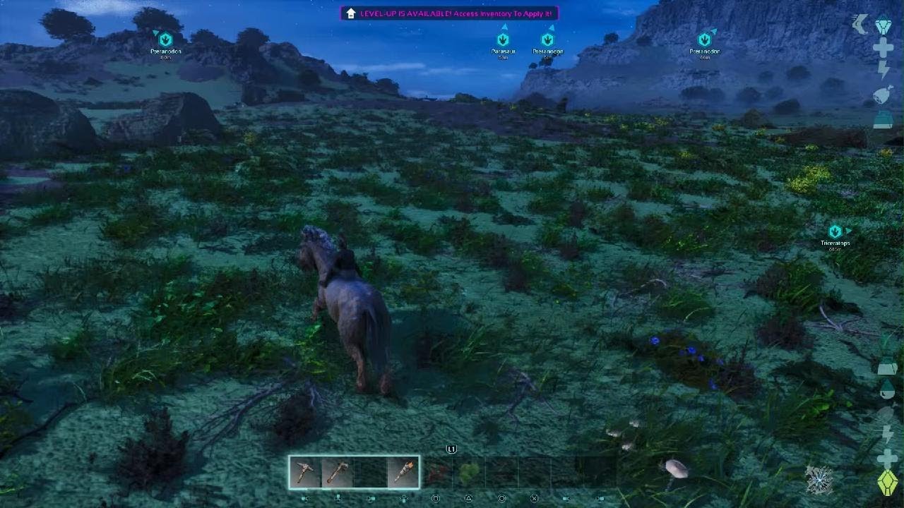 ARK Survival Ascended Resource and wildlife adventure Ep3 Quick Base Set up
