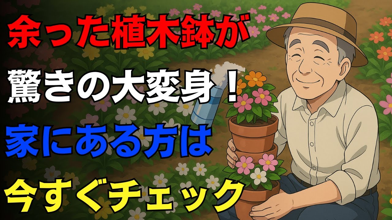 【保存版】使わない植木鉢が大変身！驚きの再利用アイデア10選【園芸】【ガーデニング】【初心者必見】#植木鉢活用#園芸アイデア#暮らしの知恵