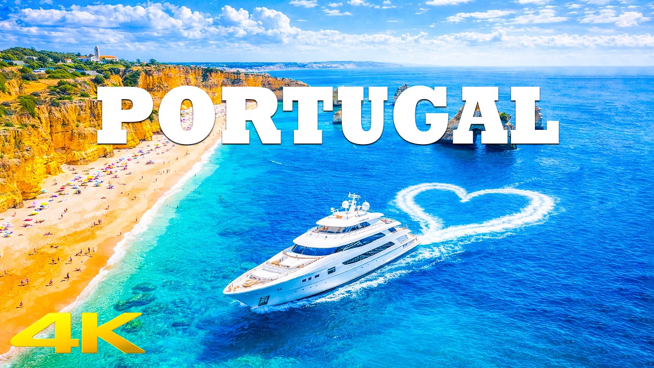 Portugal 4K 🌊 Amazing Beaches, Cliffs & Cities - Deep House Chill