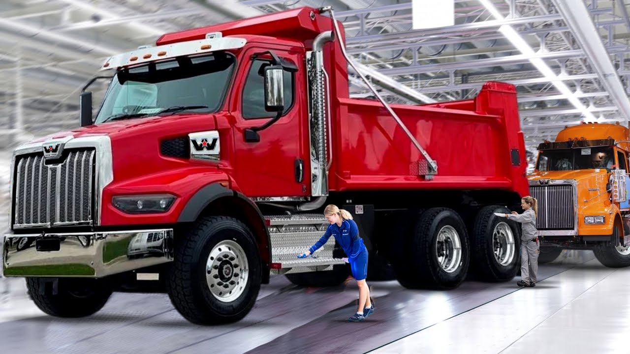 Western Star Trucks Factory & Freightliner Manufacturing process - Building Gigantic U.S. Trucks