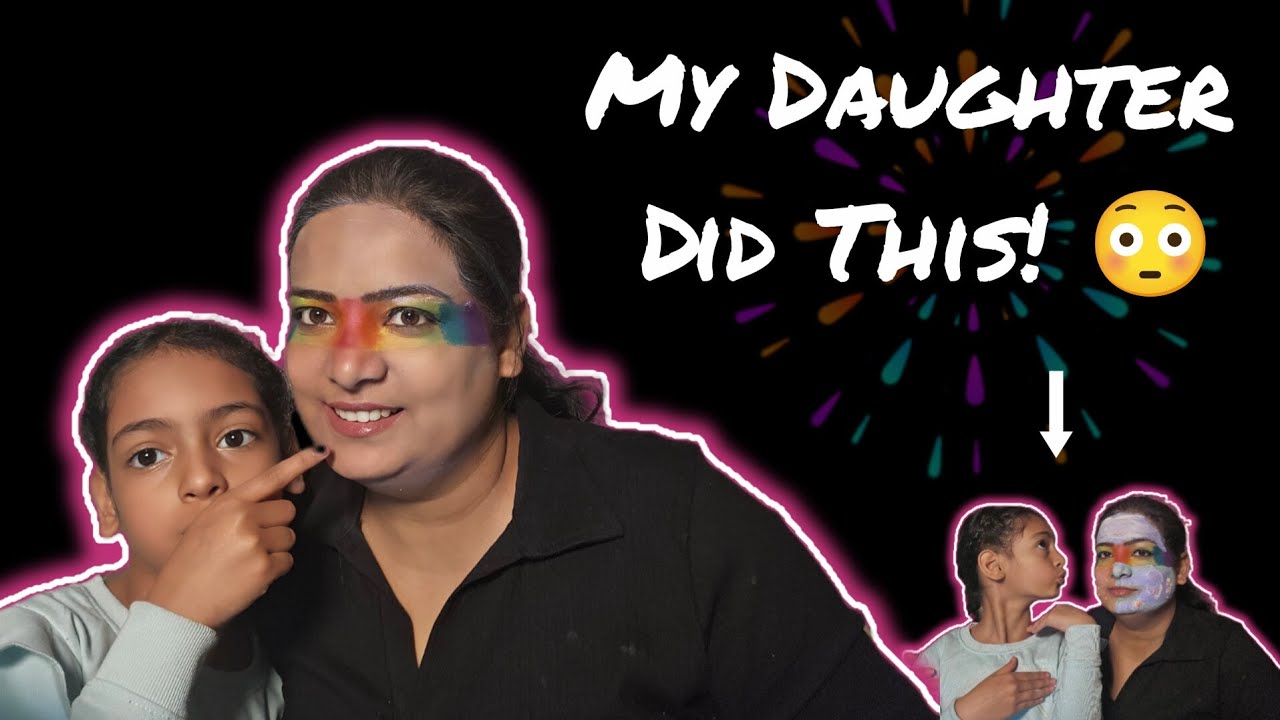 My Daughter Did My Makeup | Mom & Daughter Makeup Challenge | Viral Transformation #sweetykishorts 