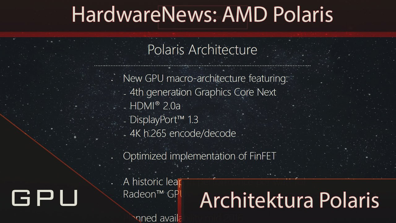 HardwareNews: AMD Polaris - nowa generacja kart graficznych