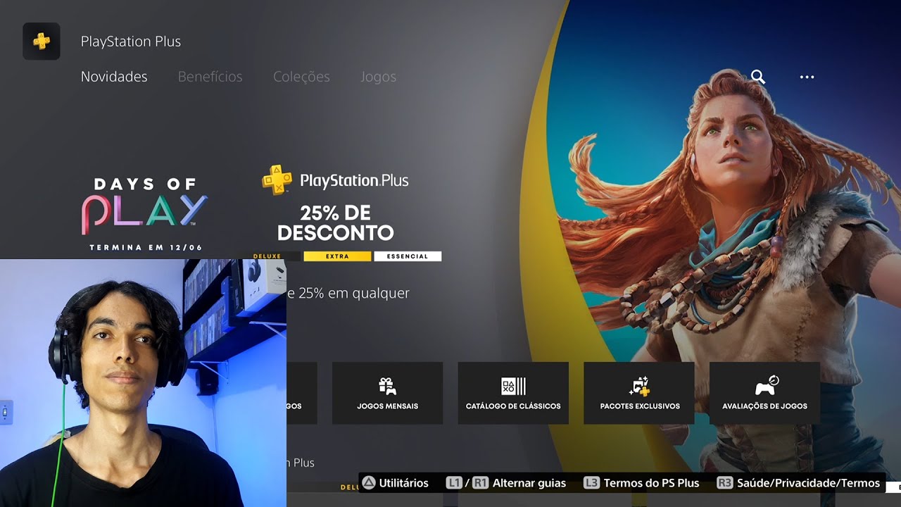 Nem assim deu vontade de assinar a PS Plus - Descontos Days of Play #ps5