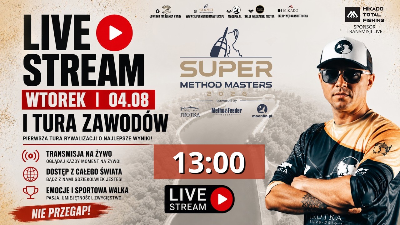 🎣 SUPER MASTERS WEEK 2026 | I TURA ZAWOD&Oacute;W | TRANSMISJA NA ŻYWO