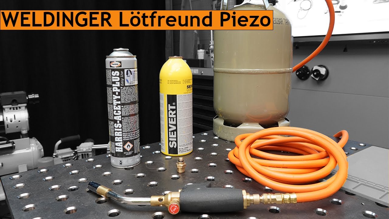 WELDINGER Lötfreund Piezo | Anschlüsse, Schnellkupplungen und Gasflaschenbetrieb