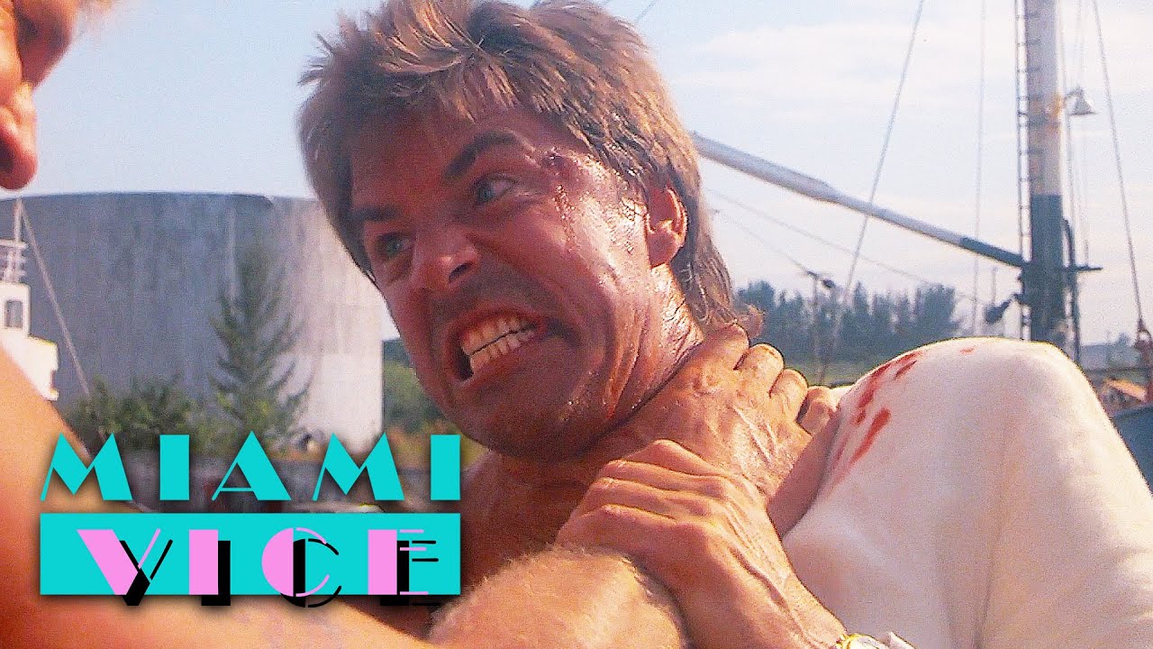 Crockett Fights with Reb | Miami vice