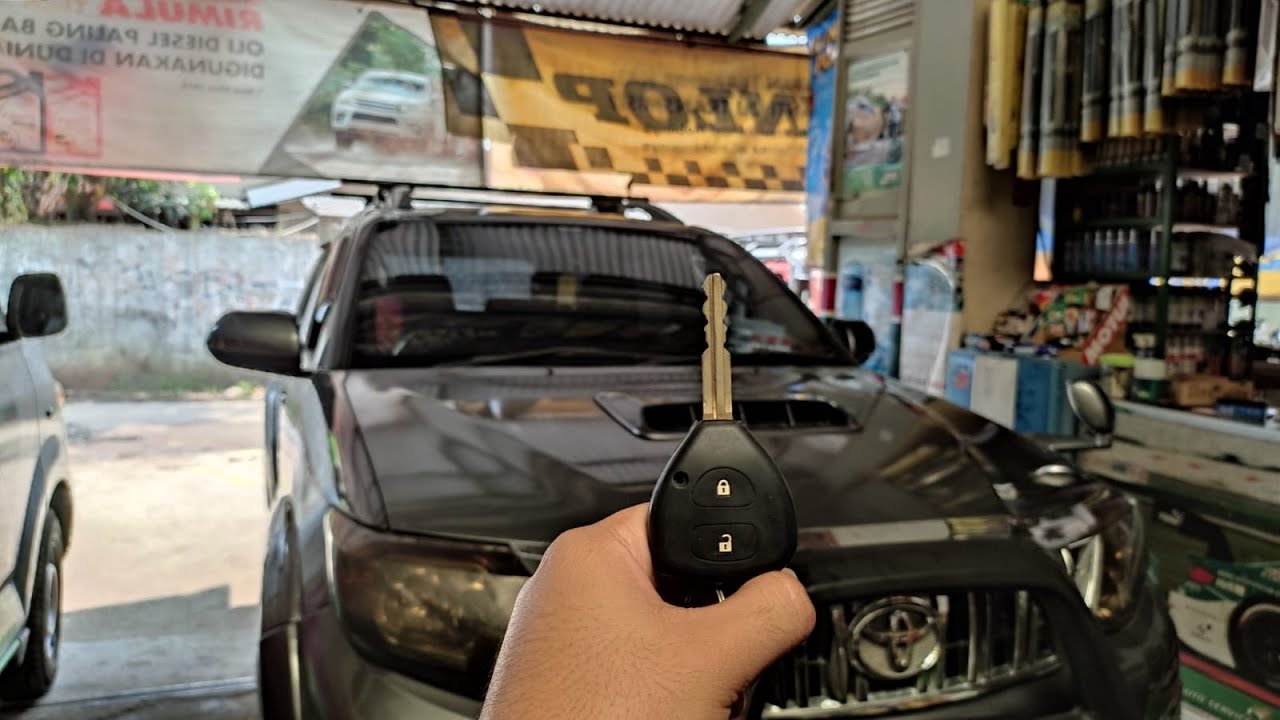 Cara reset remote mode SIlent dan Unsilent mobil Toyota Fortuner 2005 - 2011