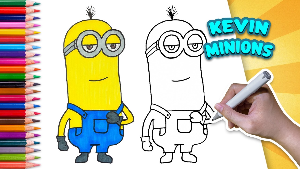 How to Draw Kevin — Minions | Step by Step Tutorial