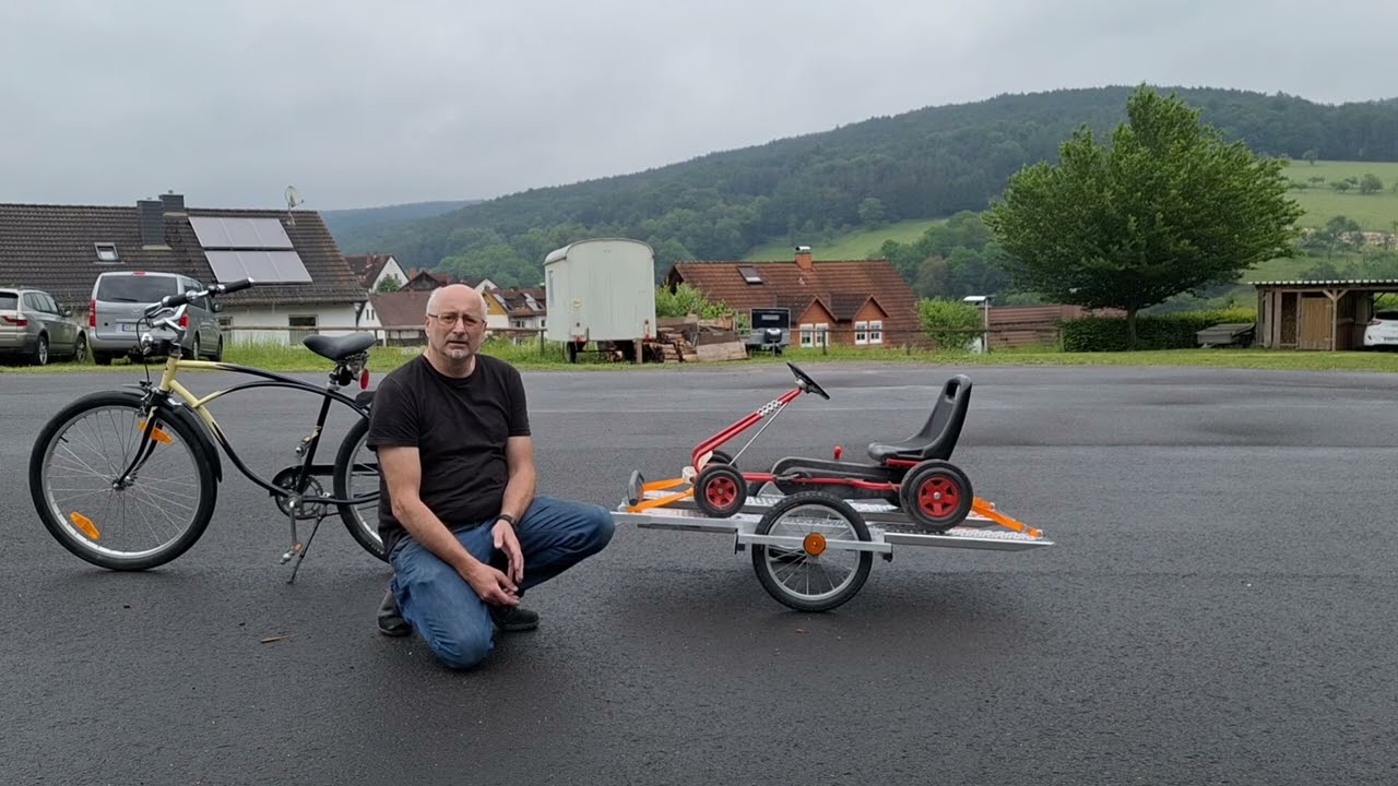 Skowi Transportanhänger vs. Lastenrad  Lautstärke leider zu Leise...