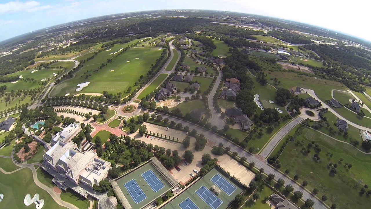 Aerial video of Miramont Country Club & Golf Course in Bryan, Texas