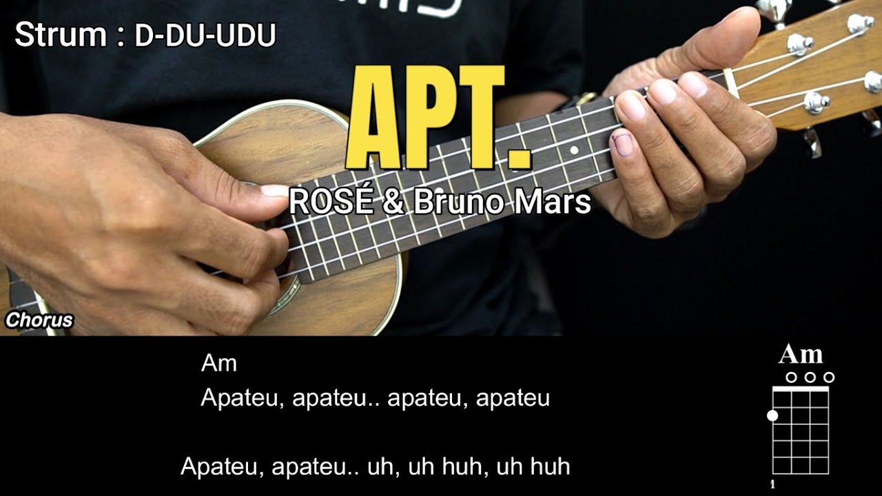 APT. - ROSÉ & Bruno Mars - Ukulele Chords Tutorials (Play Along)