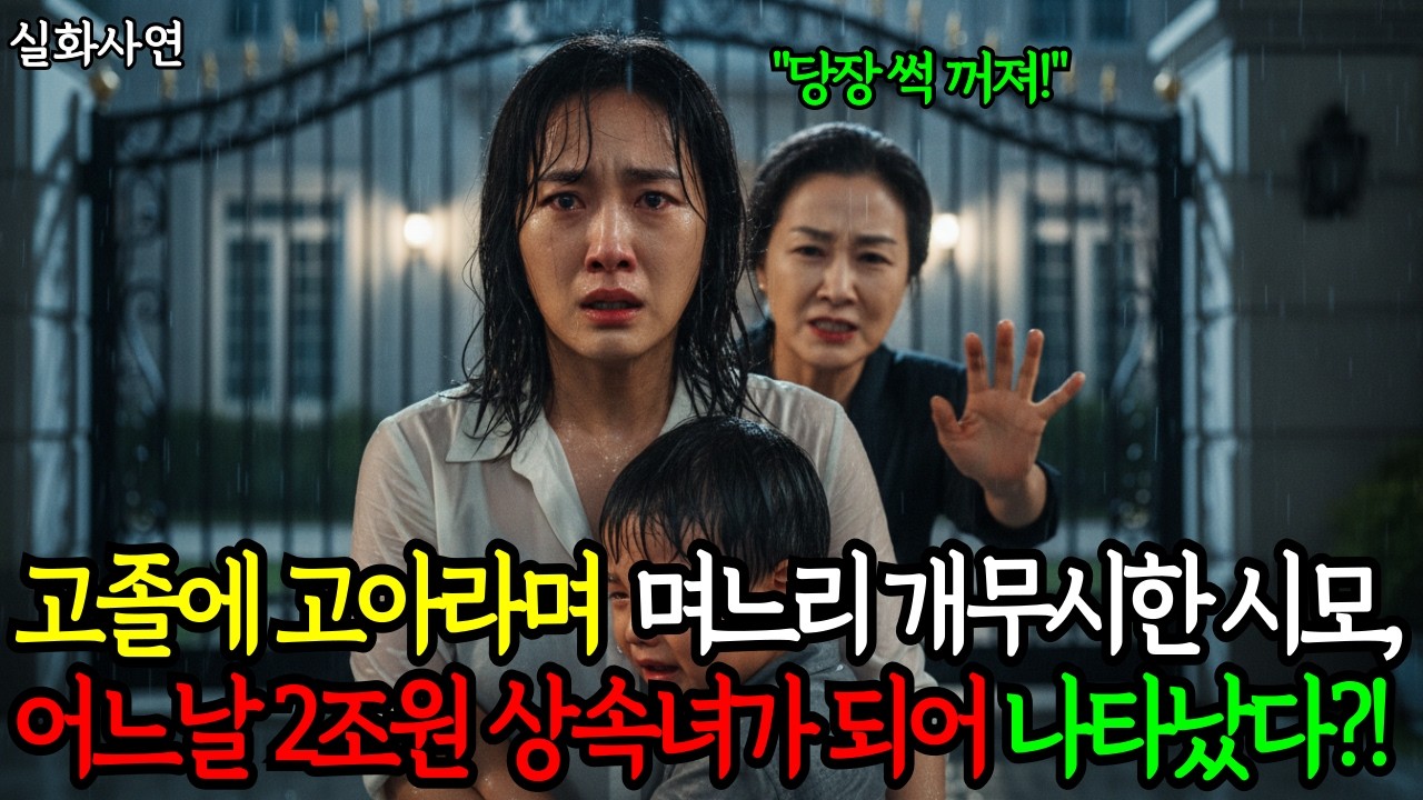 고졸에 고아 출신이라며 며느리 개무시한 시모, 어느날 2조원의 상속녀가 되어 나타난 며느리?!ㅣ시니어사연ㅣ노후사연ㅣ오디오북ㅣ고부갈등ㅣ사연라디오