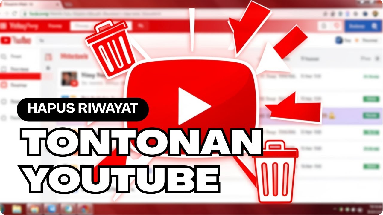 Cara Menghapus Riwayat Tontonan di Youtube Tanpa Menghapus Akun | Privasi Jadi Aman
