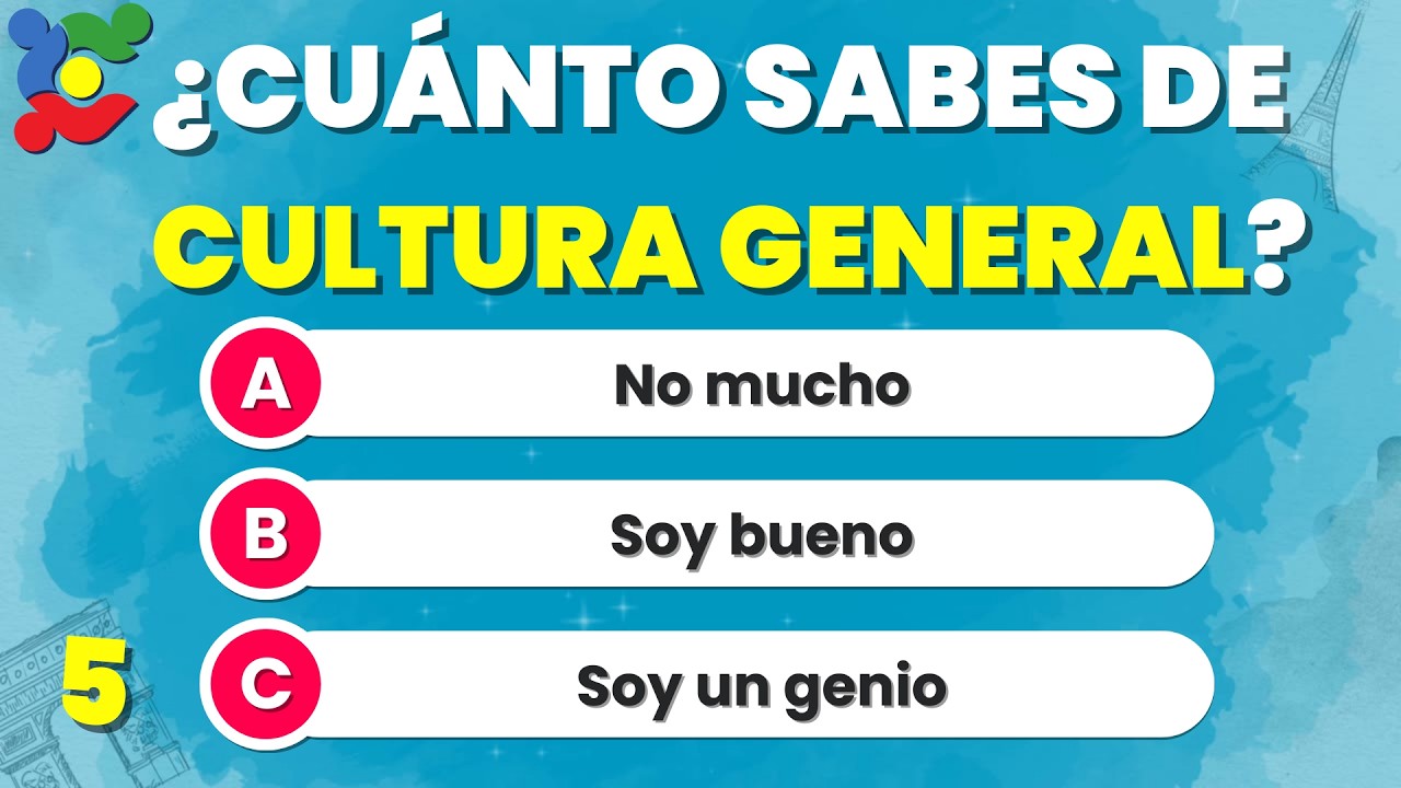 ⭐¿CUÁNTO SABES REALMENTE DE CULTURA GENERAL? | Parte 5