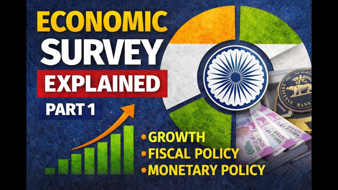 Economic Survey Explained – Part 1 | Growth, Fiscal Discipline & Monetary Policy | India Budget