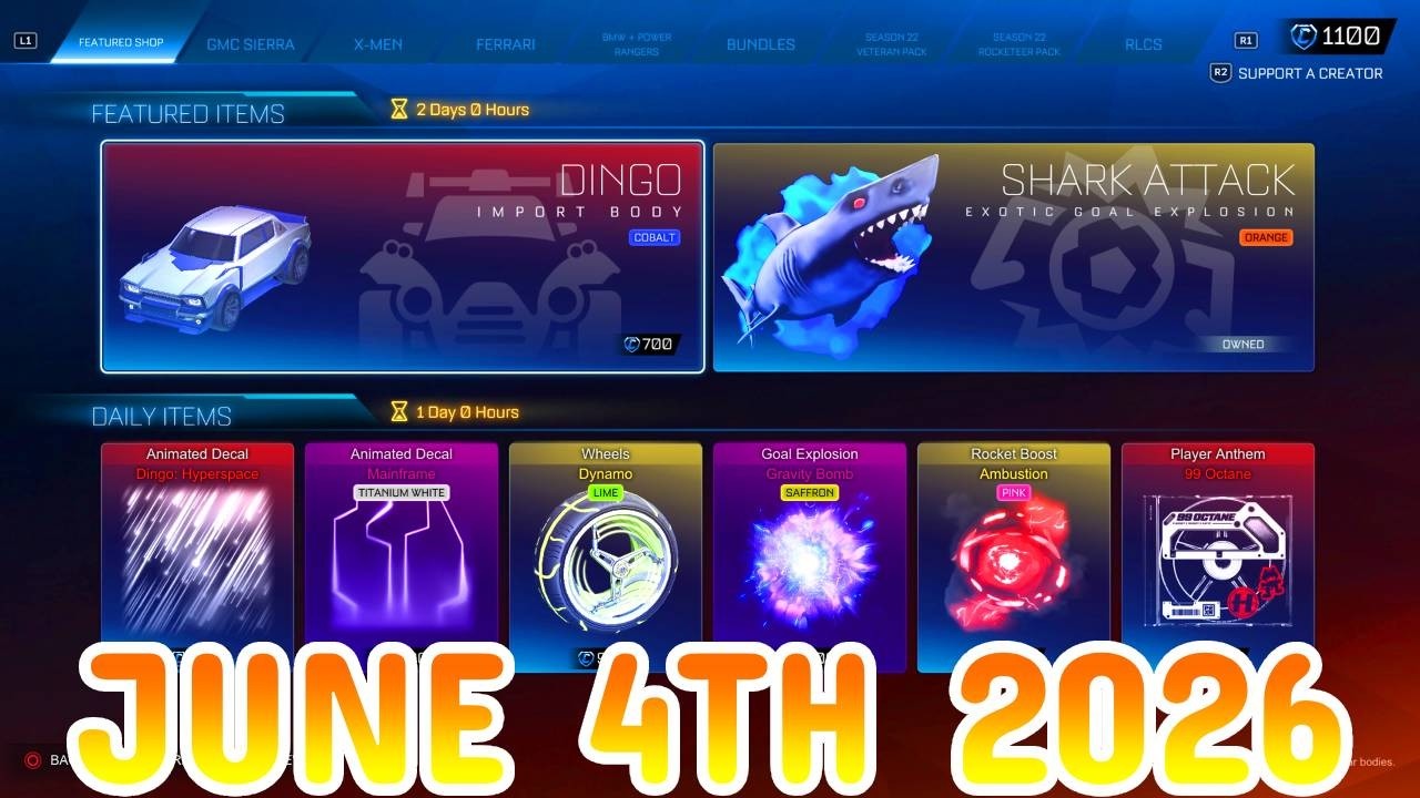 Rocket League ITEM SHOP Daily #541 (4th June 2026)