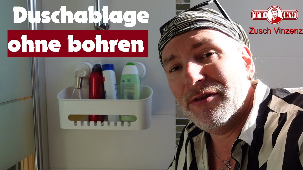 ✅Duschablage ohne Bohren. ABS Duschkorb Ablage f&uuml;r Dusche, Badezimmer K&uuml;che. Test deutsch 2024