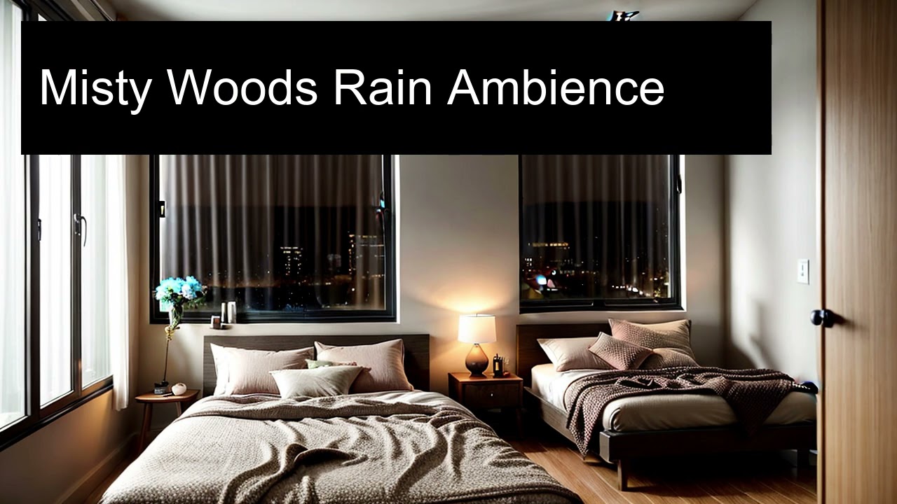 Misty Woods Rain Ambience | Quiet After Midnight