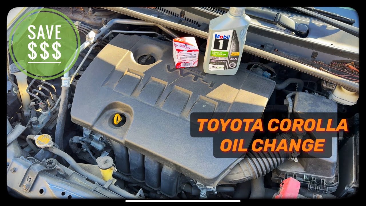 Toyota Corolla How To Replace The Engine Oil and Filter 2014 - 2019