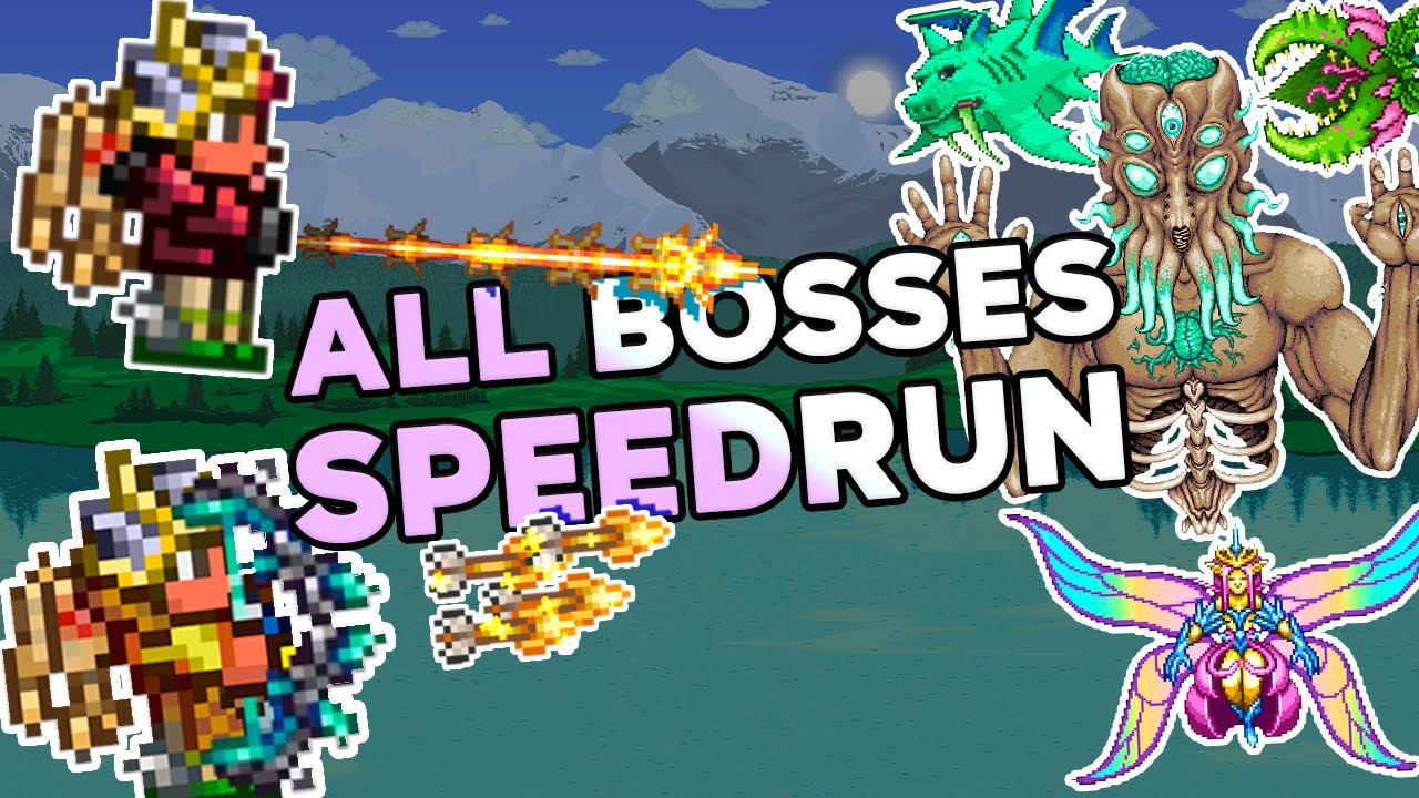 Terraria Duo Speedrun - All Bosses NMA in 1:34:00 [WR]
