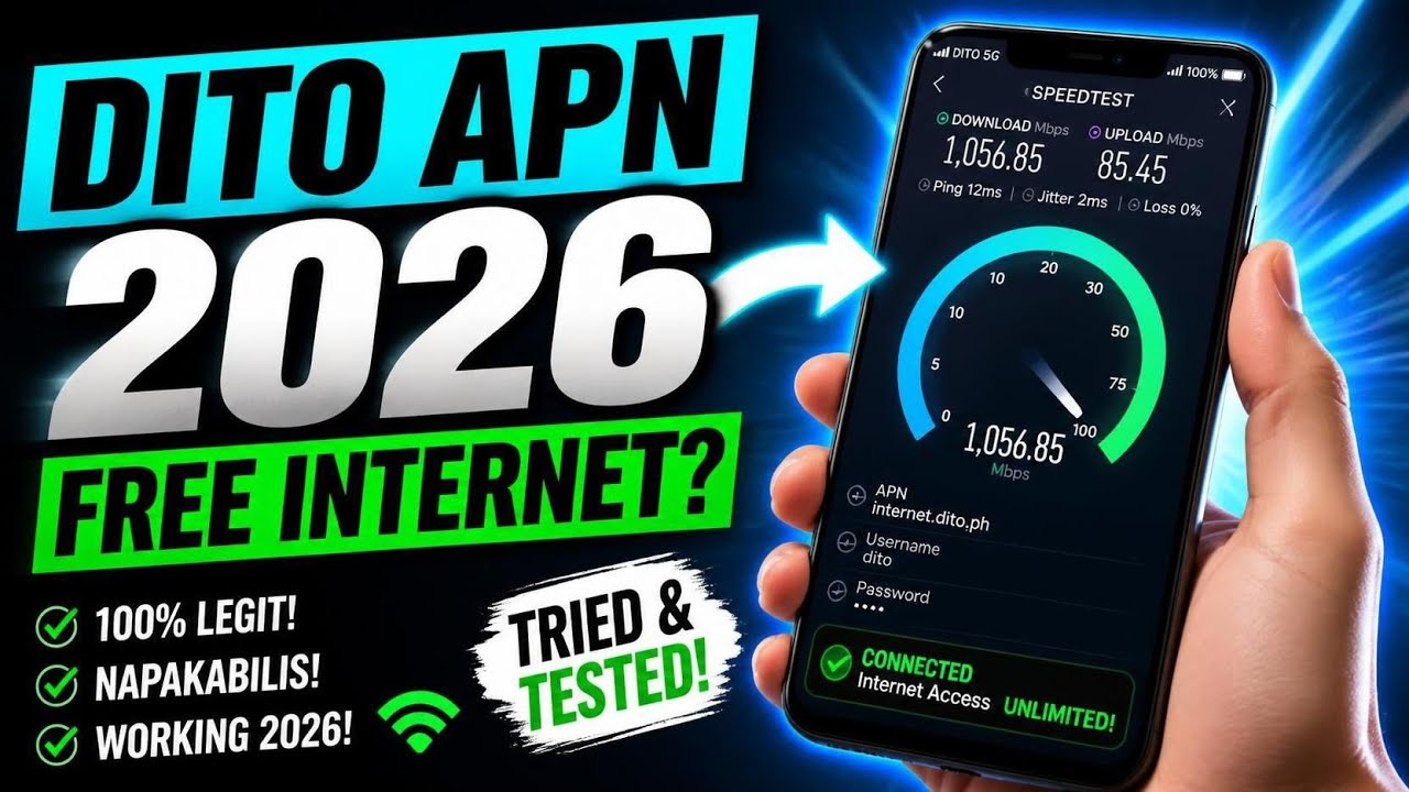 dito sim fast internet apn 2026 for all networks