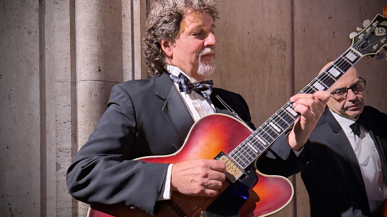 Jazz Trio With Guitar, Upright Bass, and Drums | Wedding at Cipriani 25 Broadway